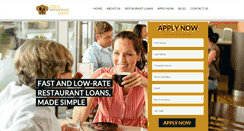 Desktop Screenshot of getarestaurantloan.com