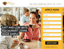 Tablet Screenshot of getarestaurantloan.com